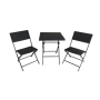 Yoho In Stock Steel Bistro Set Outdoor Garden Furniture PE Rattan Garden Set