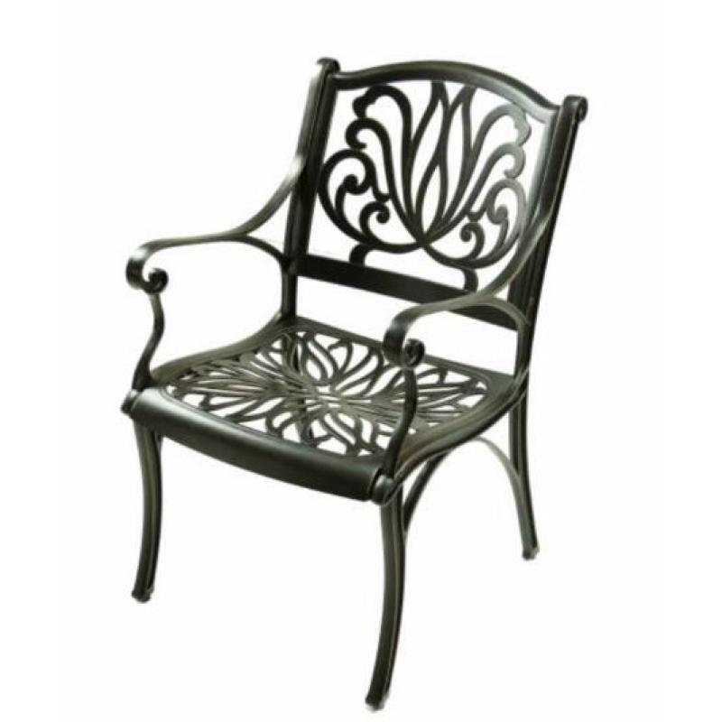 New Arrival Antique Style Cast Aluminum Chair Outdoor Public Garden chair Aluminum Frame Chair