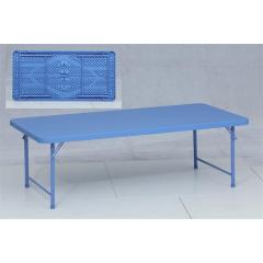 YOHO wholesale color customized lightweight cheap folding Portable table plastic table for events with HDPE top