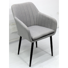 YOHO Outdoor Modern single dining chair sofa living room lounge recliner chair aluminum frame armless lazy chair single sofa