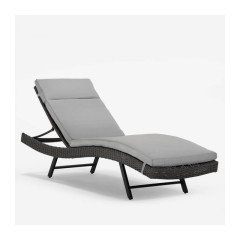 YOHO Hot Sale Reclining Poolside Beach Chaise Lounger  Patio Sun Lounger with 5 Position Adjustable Cushioned
