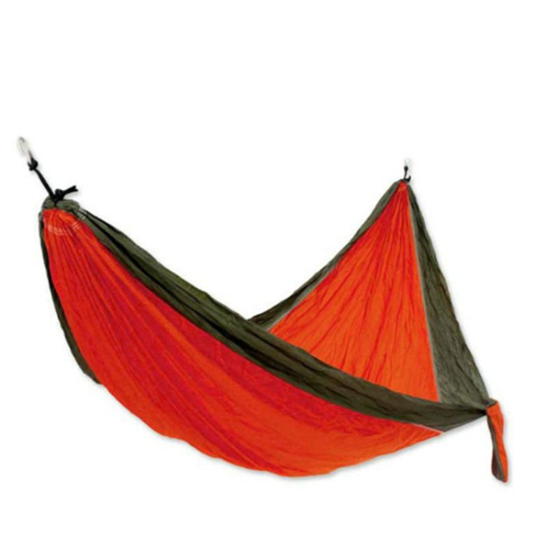 Portable swing hanging Parachute Camping Canvas hammock for 2 personal Nylon Tent Hammock bed with bag