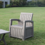 5pcs plastic wicker dining table set garden space save plastic sofa chair set