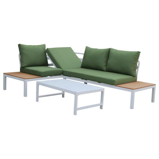 Outdoor Metal Furniture Sofa Sets Multi-function Aluminum Patio Conversation Sets