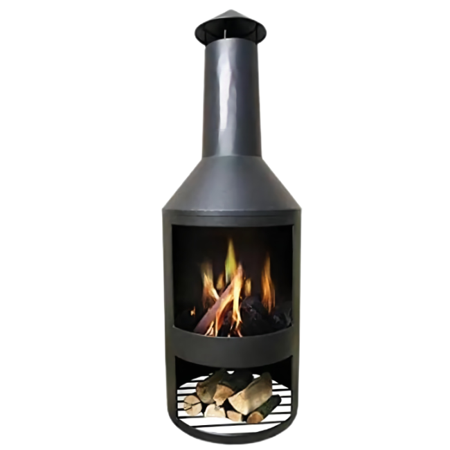 Outdoor Garden Warming Wood Burner 45cm Outdoor Steel Chimenea Backyard Patio wood burning stove