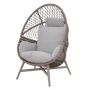 Yoho hanging egg chair stable aluminum frame with comfortable cushion knock down design
