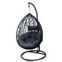 YOHO Hot sale Outdoor Garden hanging chair Rattan Patio Hammock Hanging egg Swing Chair with stand
