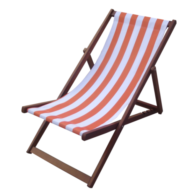 Classic Adjustable Foldable Deck Chair Aluminum Textile Deck Chair  For Pools Beach