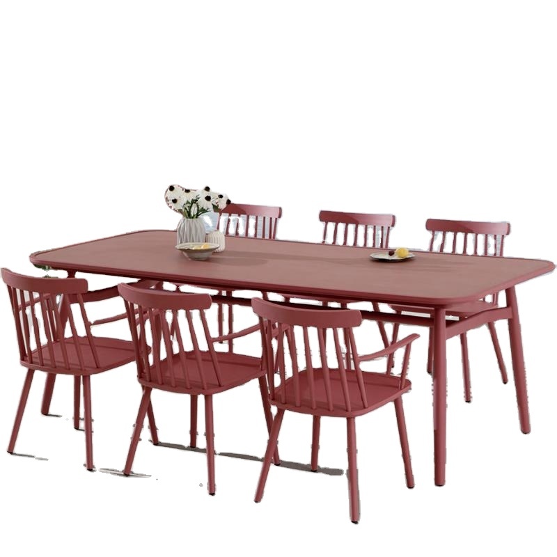 Yoho 2022 New Style Aluminum mesh bar table set bar furniture four seater aluminum metal chairs and table