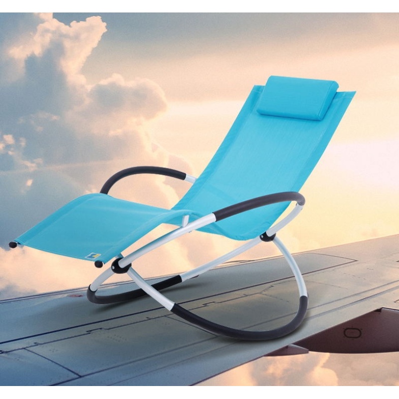 Leisure Ways Aluminum Rocking Chair Recliner Outdoor Chair Garden Furniture Outdoor Glider Chair