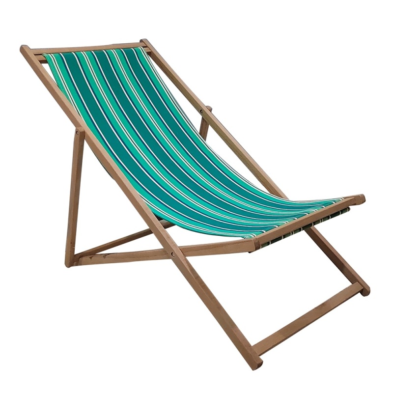 Wholesale foldable wooden lounge portable folding reclining beach deck chair camping outdoor furniture