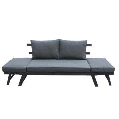 YOHO Outdoor Simple Modern l-shaped aluminum couch Garden sofa furniture Patio Adjustable garden decor sofa set