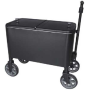 YOHO Hot Sale Outdoor Garden Hiking Camping cooler cart Beverage Tubs Cooler Lid beer/wine/drink Ice Bucket with big wheels