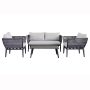 Hot sale  outdoor aluminium frame weave rope woven furniture sectional sofa set