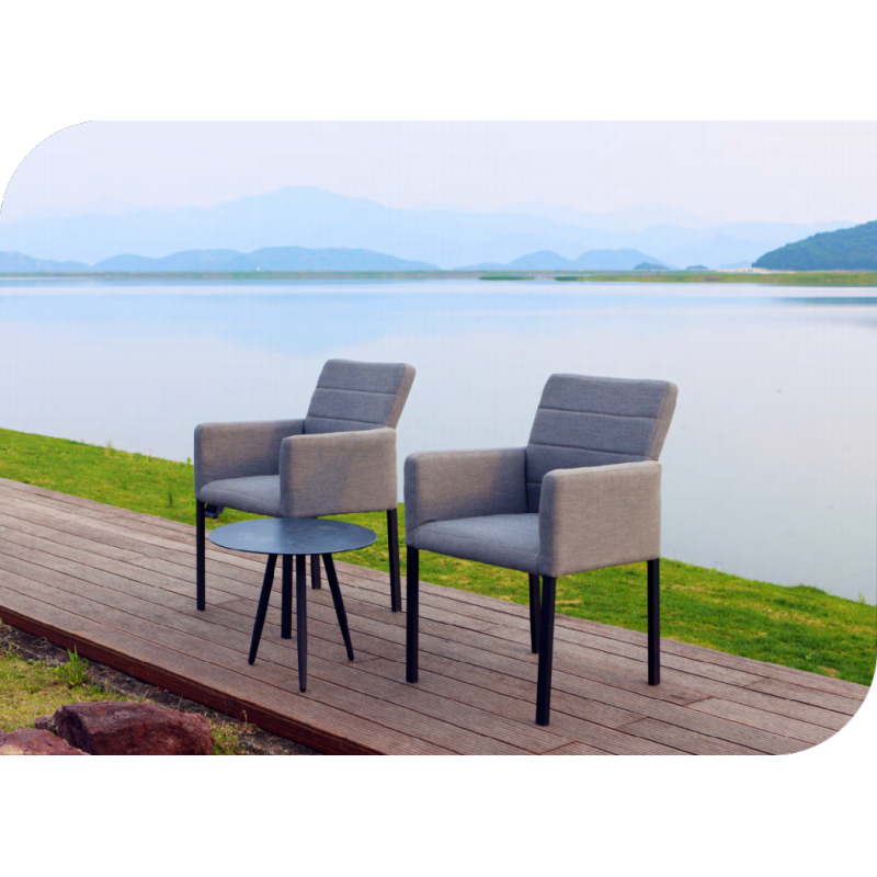 YOHO Hot Sale Outdoor Furniture Wicker Rattan balcony set 3pcs Garden Chair Set