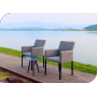 YOHO Hot Sale Outdoor Furniture Wicker Rattan balcony set 3pcs Garden Chair Set