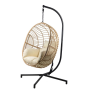 Yoho High Quality Patio Swings Egg Chair Wicker Rattan Swing Seat Furniture Outdoor Patio Swing Chair With Bed Design