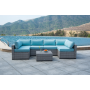 5pcs Rattan Garden sofas set Outdoor PE Wicker Rattan Luxury Sofas, Sectionals & Loveseats