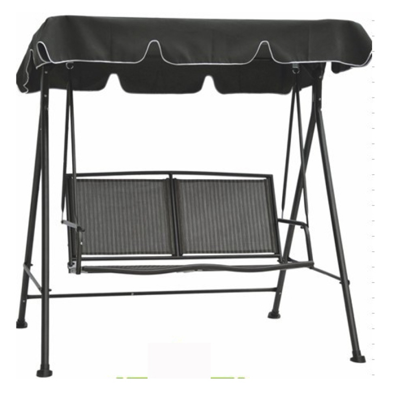 Canopy  garden backyard cushioned steel frame outdoor hammock swing