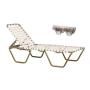Garden patio outdoor furniture pool side sun lounger belt lounger chair