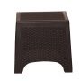 PP sofa set 3pcs Plastic rattan-looked sofa set garden chair with table Outdoor Furniture