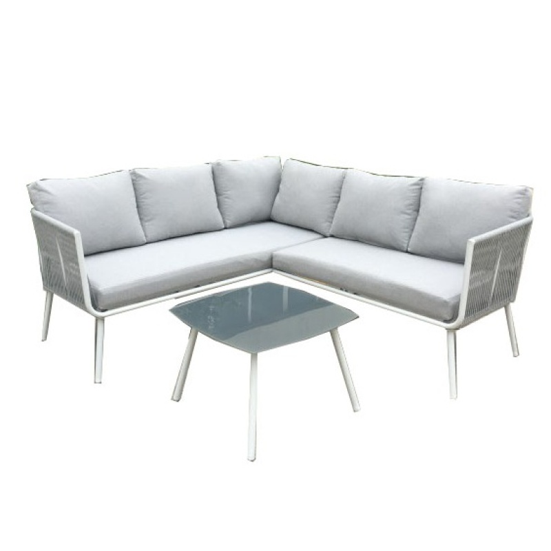 New design modern garden sets for patio sofa patio furniture powder coating aluminum sofa