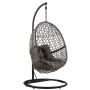 Yoho Hot Sale Full KD Outdoor Garden Patio egg chair swing High Quality Balcony hanging chair with waterproof cushion