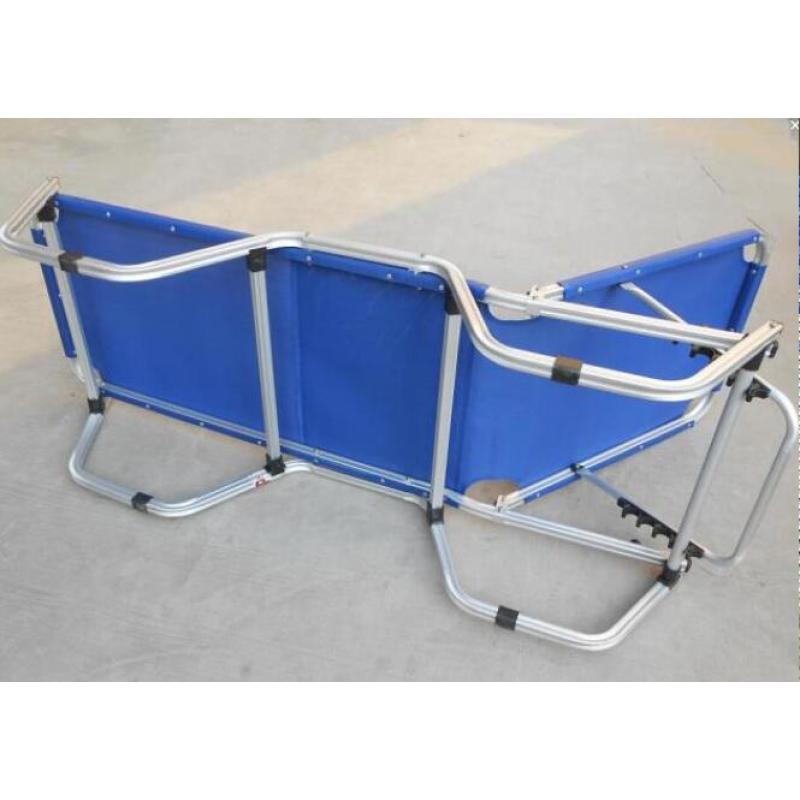 YOHO Hot sale Outdoor Leisure Stackable sunbed Folding Metal Aluminium Sun Loungers For Swimming Pool