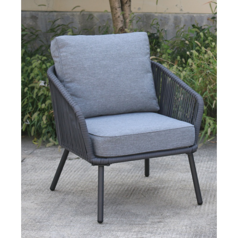 Modern Rattan Outdoor chair Set 3 Pcs Garden Chair Sofa Kd Design with Table
