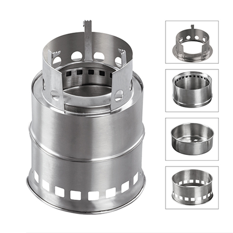 Wood Burning Stove Portable Camping Stove For Outdoor Use Backpacking Camp Stove