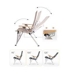 Yoho Adjustable Folding Camping Chair Easy To Carry Outdoor Camping Chair
