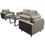Outdoor 4pcs Luxury rope sofa set garden single sofa furniture leisure chair