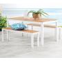Outdoor Garden Simple Dining Room Patio Picnic Teak Beer Table Aluminum Commercial Plastic Solid Wood Bench Chair