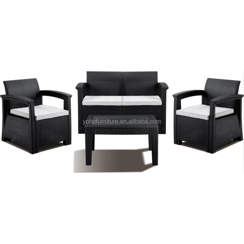 New model patio furniture sofa sets conversation loveseat chair set rope outdoor furniture