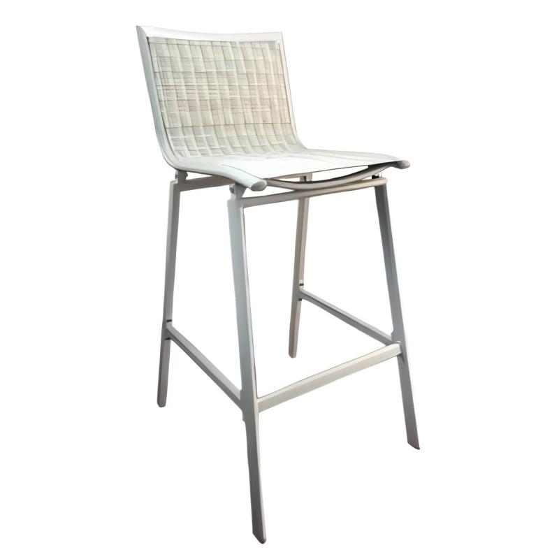 Outdoor Garden Balcony Patio French elegance aluminum 3-piece Sofa Set bistro wooden look furnish balcony furniture bar chair