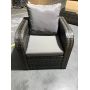 Yoho In Stock Flat Rattan Garden Sofa Set outdoor furniture Steel Patio Garden Sofa Set with 5mm tempered glass
