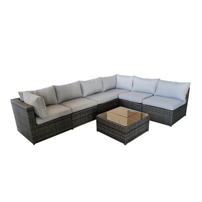 All weather luxury flat wicker rattan outdoor furniture, rattan furniture, garden sofa set