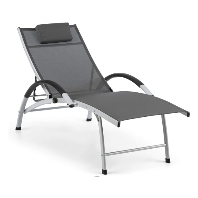Foldable pool sun loungers patio garden pool lounger outdoor furniture aluminum lounge chair