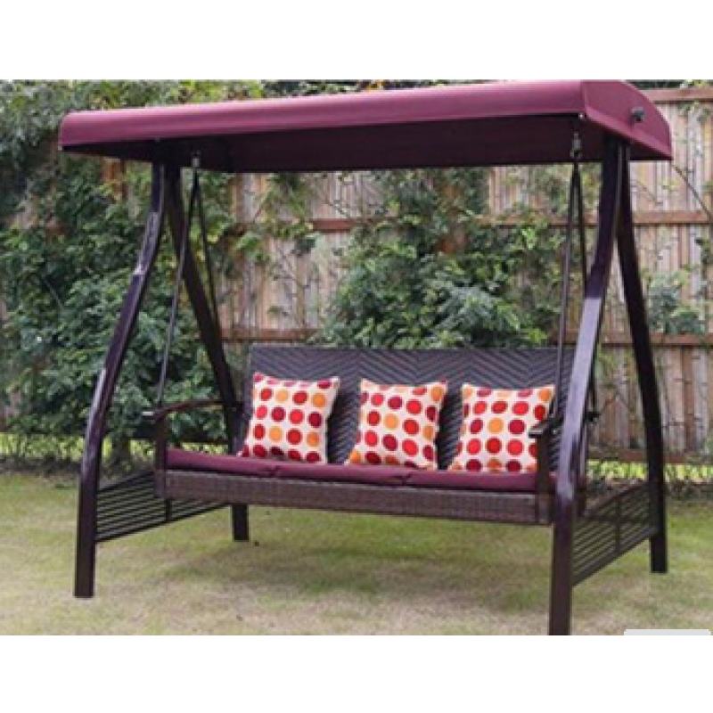 HL-CS-14003 Patio Swing Bed Mesh Walls Garden Tent Outdoor 2 Person Patio Canopy Gazebo Swing Bed