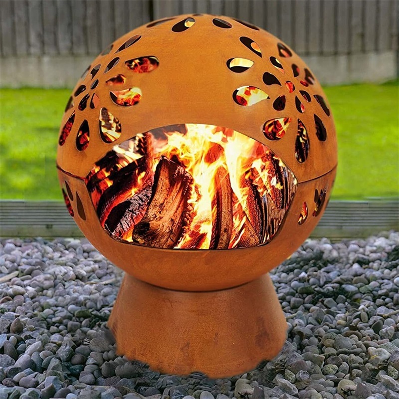 Customize Wood Burning Fire Pit Log Store Fire Pit Table Cover Top BBQ Grill for Backyard Camping Picnic Stove