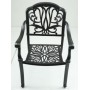 New Arrival Antique Style Cast Aluminum Chair Outdoor Public Garden chair Aluminum Frame Chair