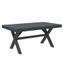 Outdoor Garden Patio rectangular plastic resin dining table