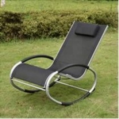 Full KD elliptical chaise lounger easily assemble without tools sun beach chair