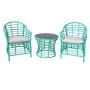 Outdoor Garden Furniture 3 Piece Patio Rattan Bistro Set