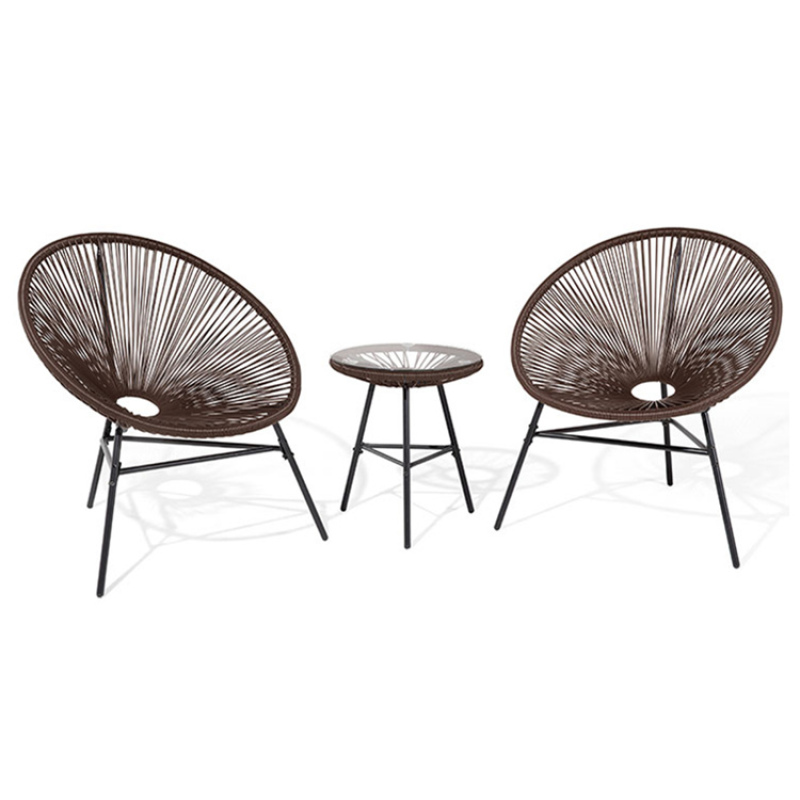 Indoor Outdoor Rattan Acapulco Woven Lounge Chair, All-weather Patio Pear Shaped Weave Chair,colorful Acapulco Accent Chair