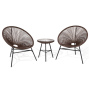 Indoor Outdoor Rattan Acapulco Woven Lounge Chair, All-weather Patio Pear Shaped Weave Chair,colorful Acapulco Accent Chair