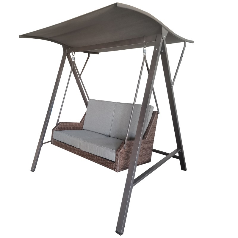 YOHO 2 Seat Patio Swing In Rattan Make Your Garden More Interesting