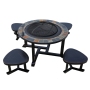 Outdoor garden patio  outdoor fire pit gas Burning bbq brazier charcoal fire pit table and chairs