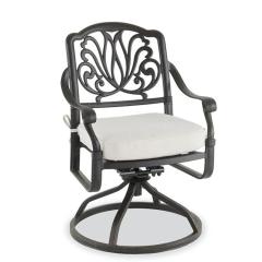 Outdoor Garden Patio All-Weather Hot Sale Beautiful Cast Aluminium Furniture swivel dining chair high back