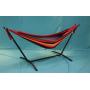 Double Hammock with Space Saving Steel Stand and Portable Carrying Case